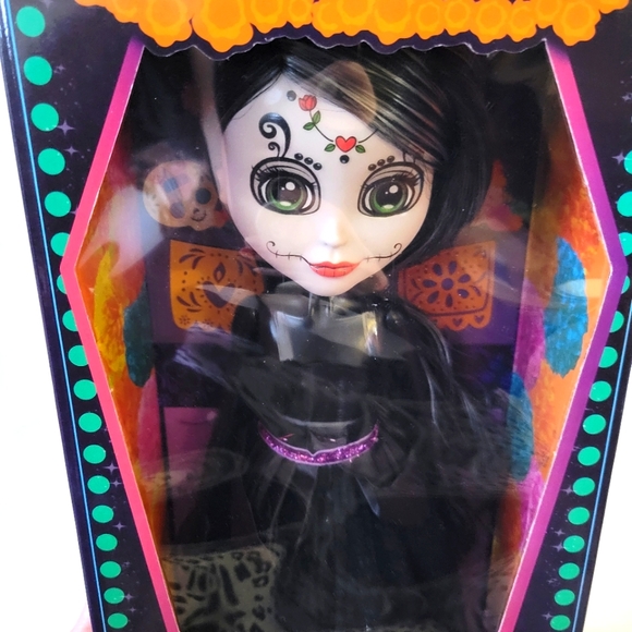 New Dulce Catrina Doll. Beautiful Dia De Los Muertos Doll in Cute Decorated Box - Picture 3 of 12